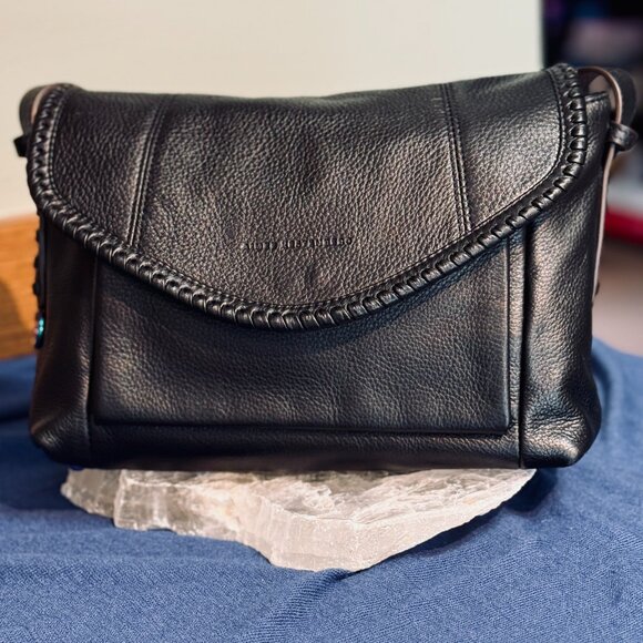 Aimee Kestenberg Handbags - AIMEE KESTENBERG All For Love Crossbody - Black Leather with Rainbow Hardware